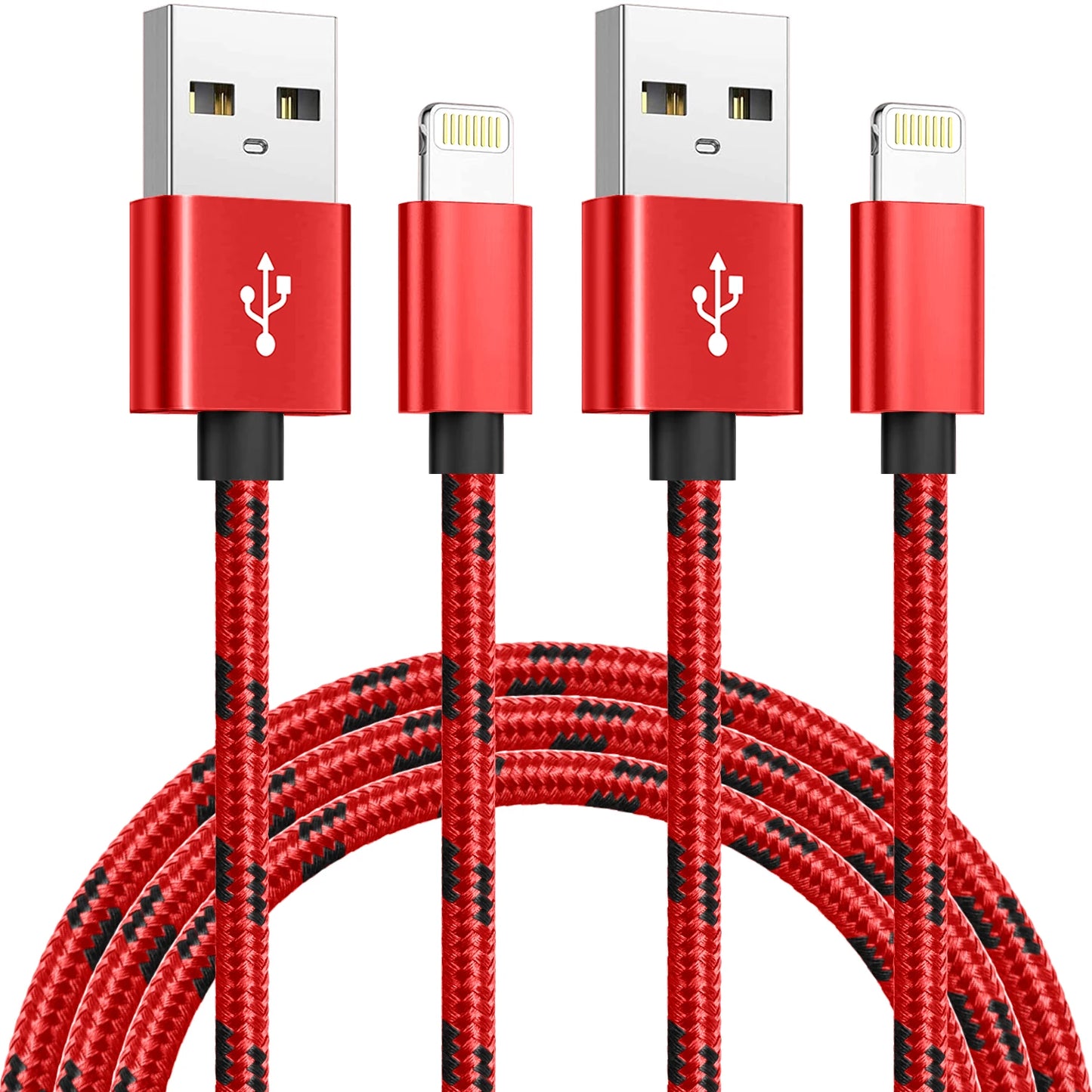 3A USB Cable For iPhone 13 12 11 14 Pro Max XR X XS Max  7 8 Plus iPad iPhone Charger Fast Charging Cord Data Charger Wire 1.2M