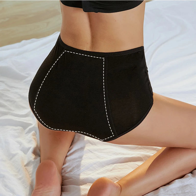 3Pcs Heavy Flow Menstrual Panties 4-Layer Women Period Physiological Underwear EU Size Absorbency Leak Proof Incontinence Brie