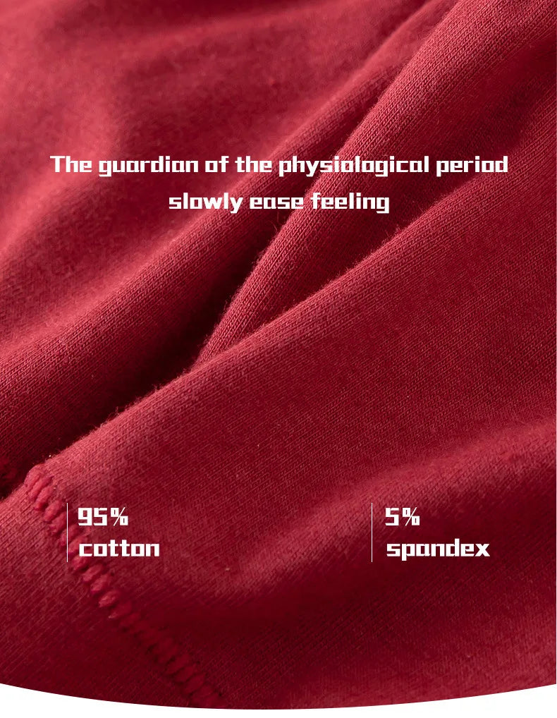 Solid Women Menstrual Panties Leak Proof Briefs Cotton Lingerie Absorbency Comfortable Physiological Underwear Eurocode XS-XXL