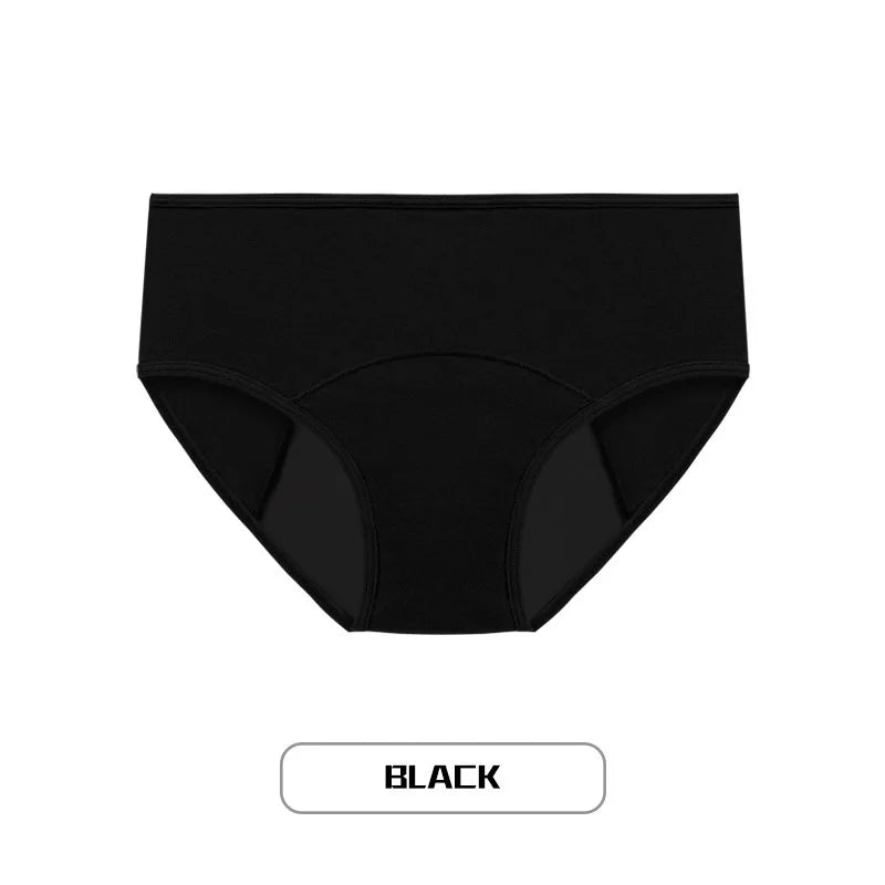 Solid Women Menstrual Panties Leak Proof Briefs Cotton Lingerie Absorbency Comfortable Physiological Underwear Eurocode XS-XXL