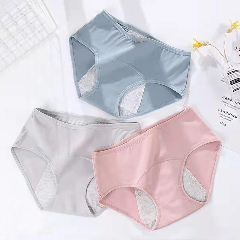 Leakproof Women Panties 3XL 4XL Waterproof Menstrual Underwear Heavy Absorbency Physiological Period Briefs Incontinence